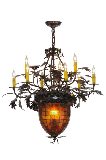 Greenbriar Oak 11 Light Chandelier in Copper Vein (57|149726)