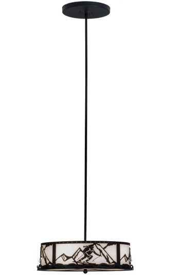 Alpine Four Light Inverted Pendant in Textured Black (57|149262)