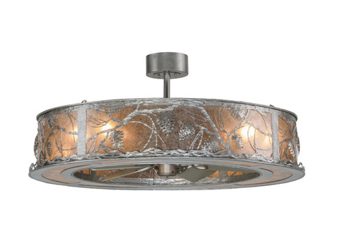 Whispering Pines Eight Light Chandel-Air in Nickel (57|148592)