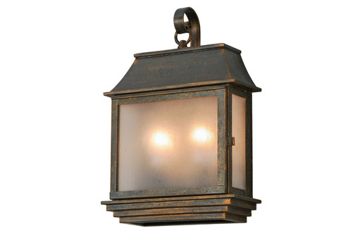 Bastille Two Light Wall Sconce in Golden Bronze (57|147471)