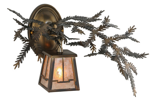 Pine Branch One Light Wall Sconce in Light Burnished Antique Copper (57|147379)