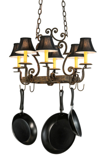 Elara Six Light Pot Rack in Antiquity (57|146991)