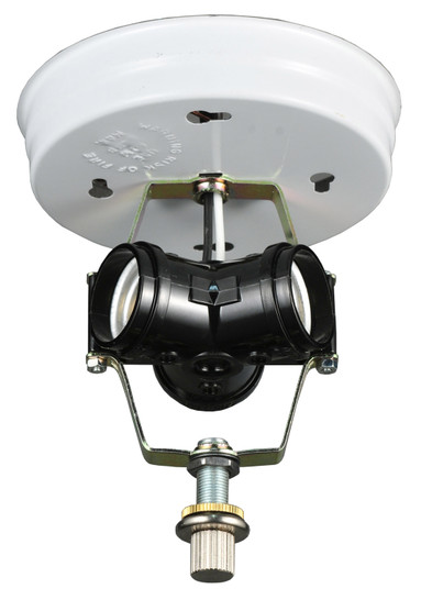 Flushmount Hardware Three Light Invert Flushmount in White (57|14688)