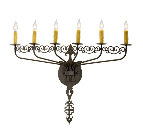 Almonte Six Light Wall Sconce in Chestnut (57|146542)