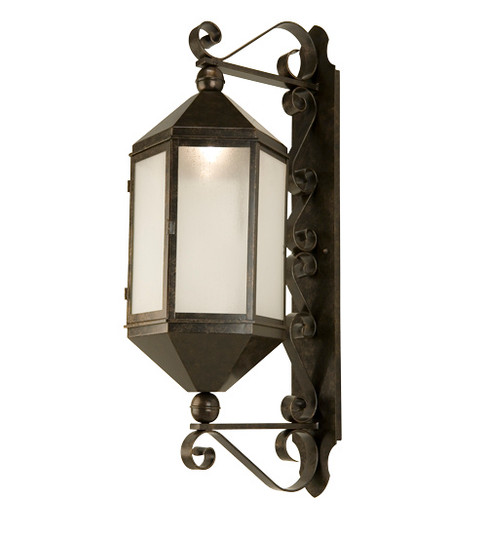 Plaza Lantern 14'' Wall Sconce in Smoke (57|146468)