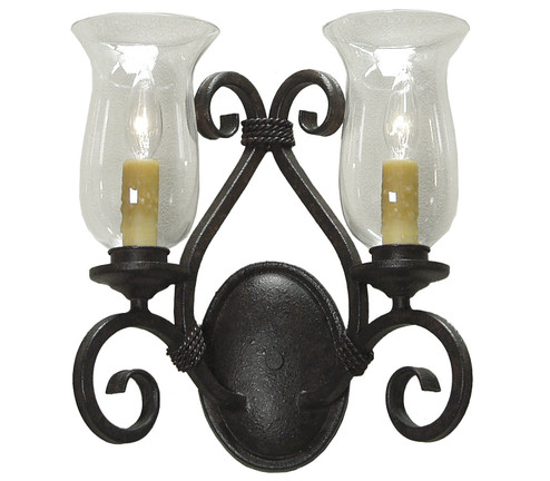 Calvis Two Light Wall Sconce in Rust Copper (57|146395)