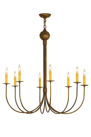 Cheal Eight Light Chandelier in Antique Brass Matte (57|146054)