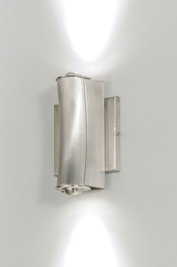 Concave LED Wall Sconce in Brushed Stainless Steel (57|145971)