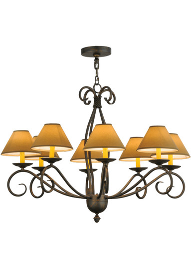 Sienna Eight Light Chandelier in French Bronzed,Custom (57|145951)