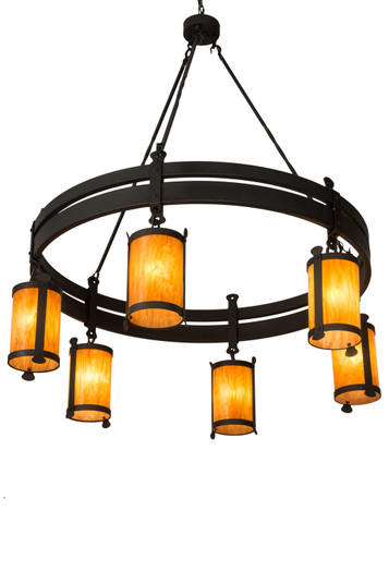 Beartooth Six Light Chandelier in Wrought Iron (57|145571)
