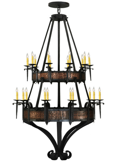 Costello 20 Light Chandelier in Costello Black & Blackened Copper (57|145338)