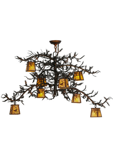 Pine Branch Eight Light Chandelier in Vintage Copper (57|145178)