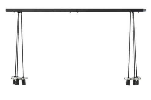 Monica Six Light Jar Hanger in Textured Black (57|144920)