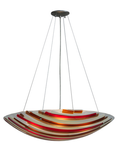 Metro Fusion Four Light Inverted Pendant in Brushed Nickel (57|144399)