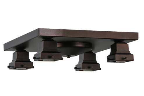 Alcove Four Light Flushmount Hardware in Mahogany Bronze (57|144157)