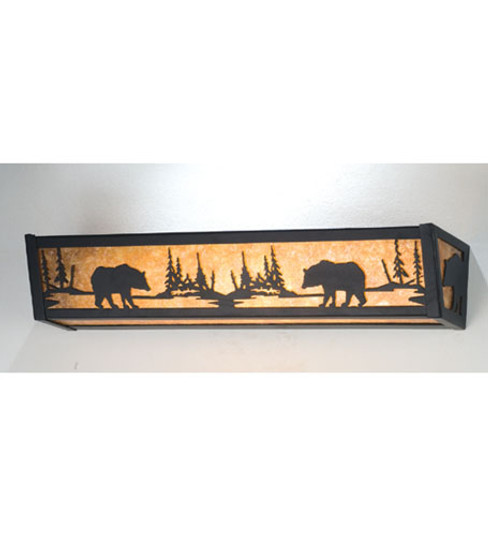 Bear at Lake Four Light Vanity in Timeless Bronze (57|14346)