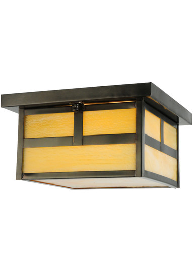 Hyde Park Two Light Flushmount in Craftsman Brown (57|142859)