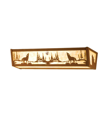 Wolf On The Loose Four Light Vanity in Earth (57|14266)