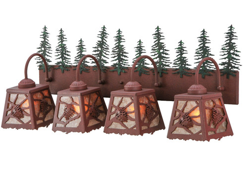 Spruce Pine Four Light Vanity in Rust (57|142631)