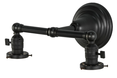 Paddle Two Light Wall Sconce Hardware in Craftsman Brown (57|142470)