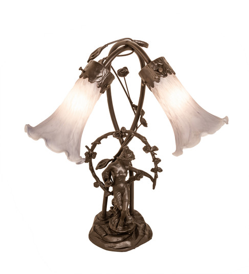 Gray Two Light Table Lamp in Mahogany Bronze (57|142212)