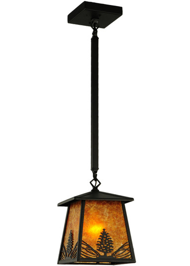 Mountain Pine One Light Mini Pendant in Textured Black (57|141865)