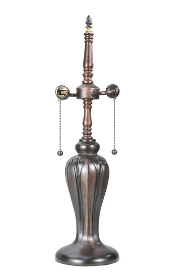 Tulip Vase Two Light Table Base Hardware in Mahogany Bronze (57|14177)