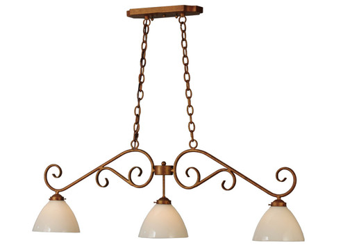 Mona Three Light Island Pendant in Copper (57|141759)
