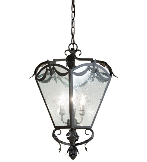 Fleur Four Light Pendant in Blackwash (57|141719)