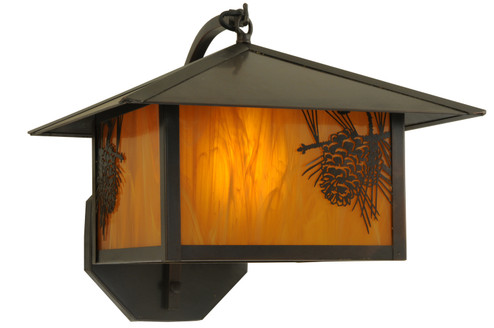 Seneca One Light Wall Sconce in Craftsman Brown (57|141243)