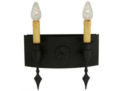 Warwick Two Light Wall Sconce in Costello Black (57|141181)