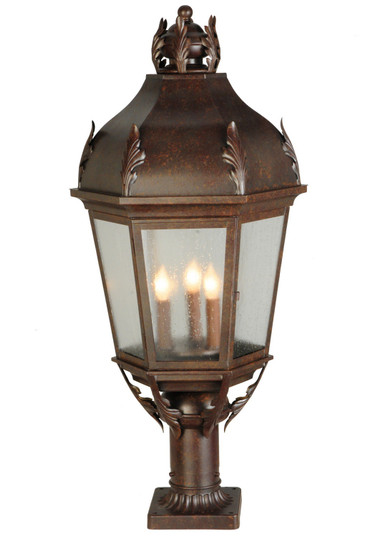 Royan Three Light Post Mount in Rusty Nail (57|141105)