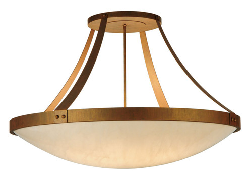 Urban Eight Light Semi-Flushmount in Cortez Gold (57|140875)