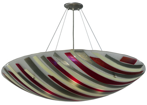 Metro Fusion Four Light Inverted Pendant in Brushed Nickel (57|140260)