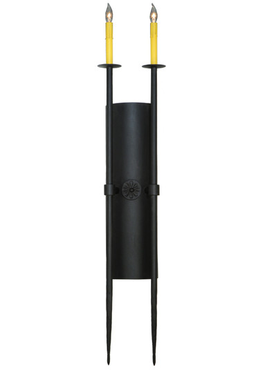 Warwick Two Light Wall Sconce in Textured Black (57|140154)