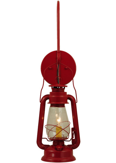Miners Lantern One Light Wall Sconce in Ruby Red (57|139699)