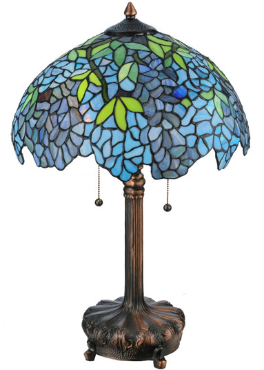 Tiffany Wisteria Two Light Table Lamp in Mahogany Bronze (57|139606)