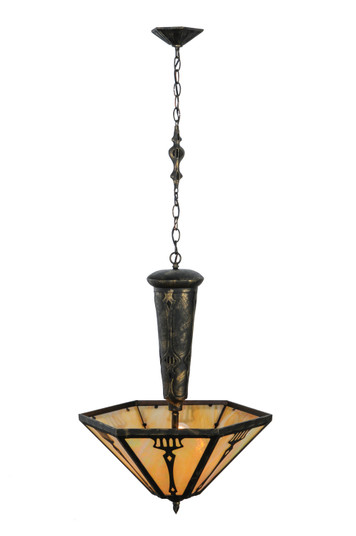 Grenway Three Light Inverted Pendant in Antique Black (57|139494)