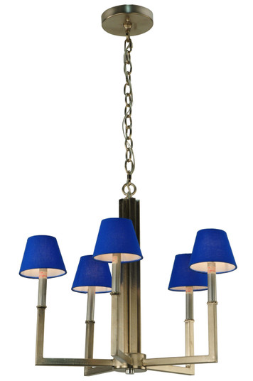 Rula Five Light Chandelier in Brushed Nickel Hand Laminated On Styrene (57|139424)
