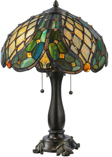 Capolavoro Two Light Table Lamp in Mahogany Bronze (57|139420)