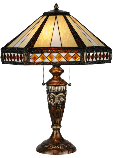 Diamond Band Mission Two Light Table Lamp in Aged Bronze (57|139416)