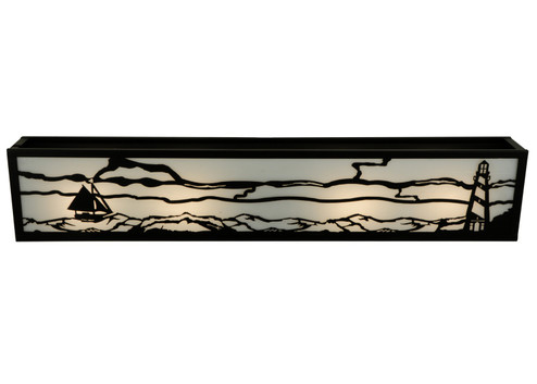 Lighthouse Four Light Vanity in Textured Black (57|139331)