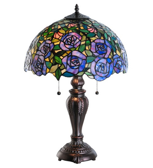 Rose Garden Two Light Table Lamp in Mahogany Bronze (57|138584)