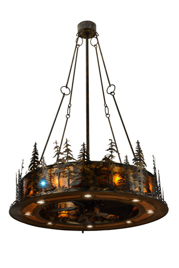 Tall Pines 20 Light Chandelier in Burnished Copper (57|137589)