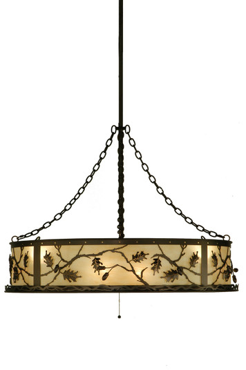 Oak Leaf & Acorn 12 Light Chandelier in Carmel Onyx Acrylic Sb In Ob/Lok (57|136747)