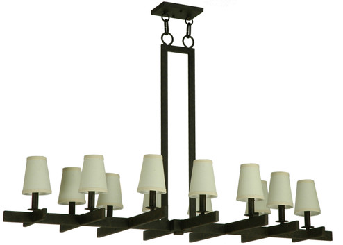 Dante 12 Light Chandelier in Coffee Bean (57|136572)