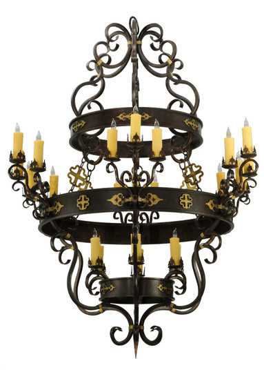 Santino 24 Light Chandelier in Mahogany Bronze (57|136480)