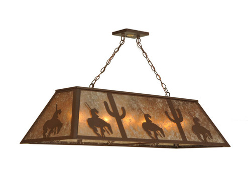 Trails End Nine Light Oblong Pendant in Cafe Noir (57|135573)