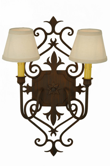 Louisa Two Light Wall Sconce in Rust (57|134881)