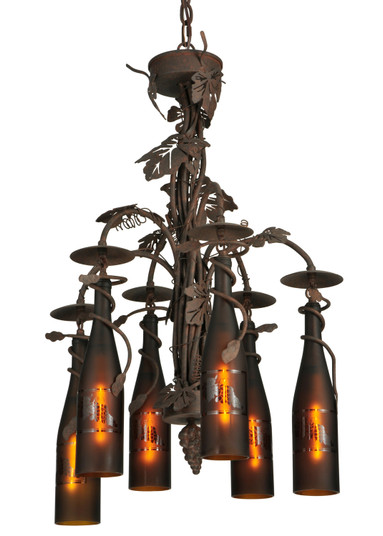 Tuscan Vineyard Six Light Chandelier in Cajun Spice (57|134136)